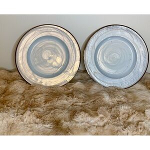 🌸Z Gallerie Dinner Plates 🩶🤍